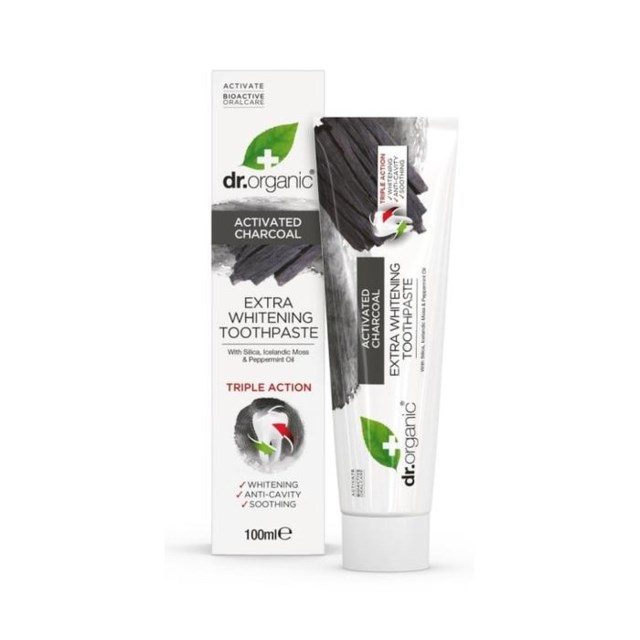 Dr Organic Activated Charcoal Toothpaste 100 ml - 1