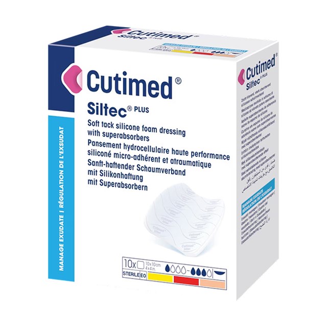 Cutimed Siltec Plus 5 x 6cm 10p - 1