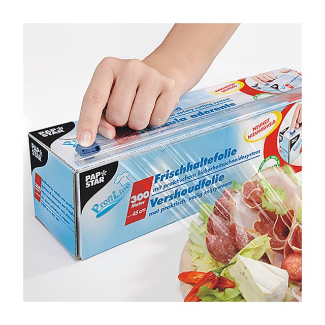 Plastfolie med avrivningssystem 300 m x 45 cm - 1