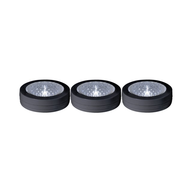 Lampa LED spotlights svarta 3-pack - 1