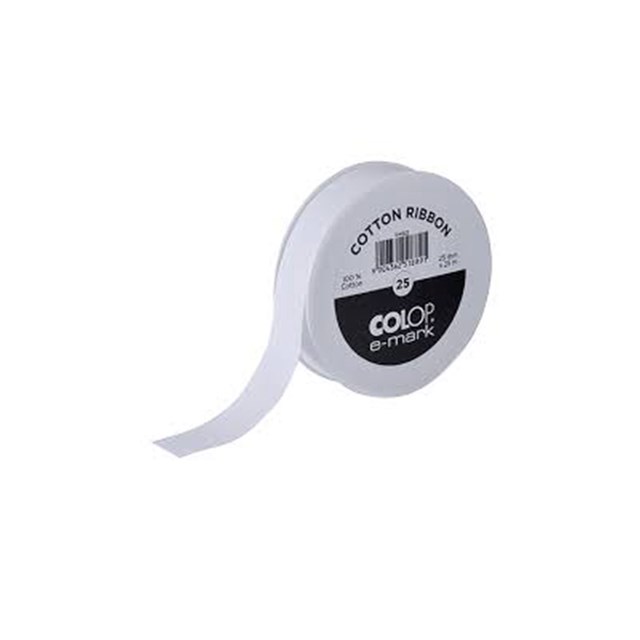 Bomullsband Colop e-mark 25mmx25m - 1