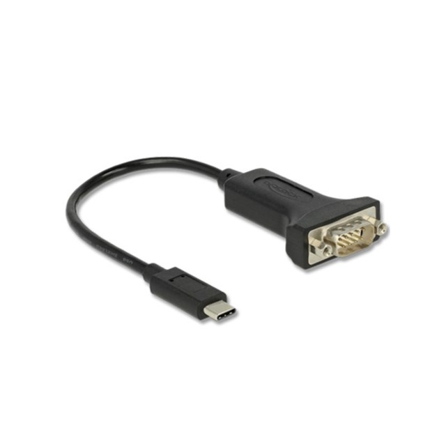 Kabel USB-C till DB9 svart - 1