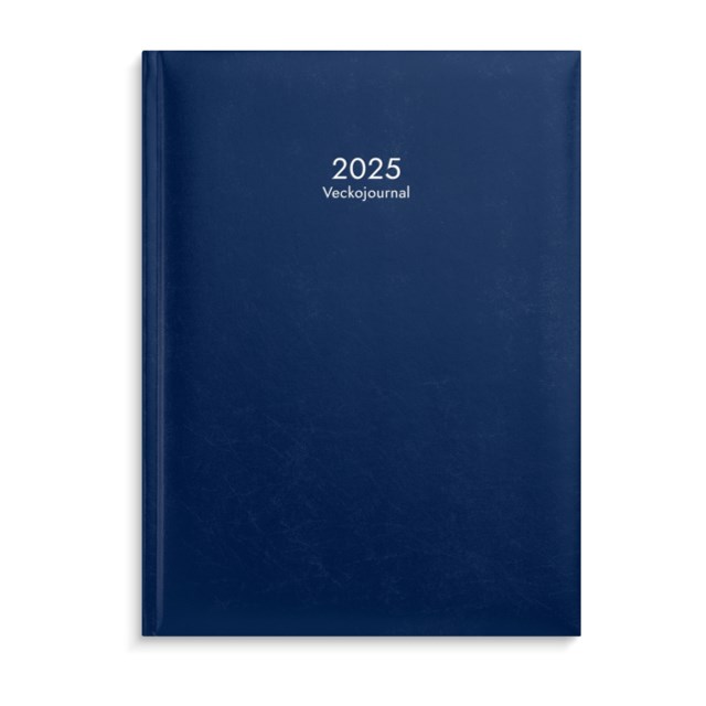 Burde Veckojournal Blå Konstläder 2025 - 1