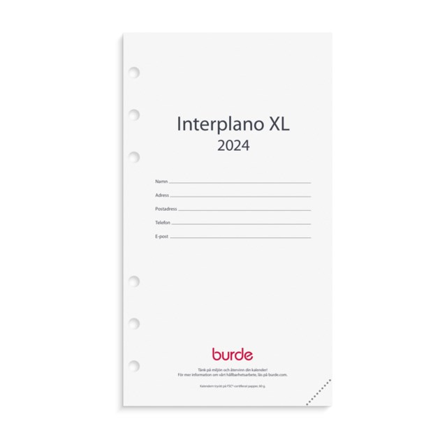 Burde Regent Kalendersats Interplano XL 2024 - 1