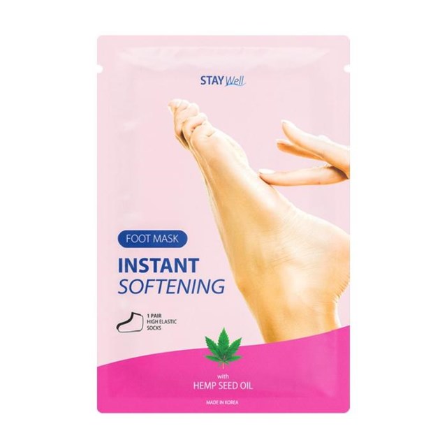 Stay Well Instant Softening Foot Mask Hemp Seed - 1