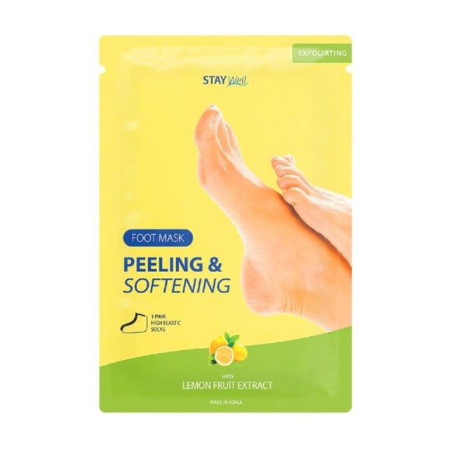 Stay Well Peeling & Softening Foot Mask Lemon - 1