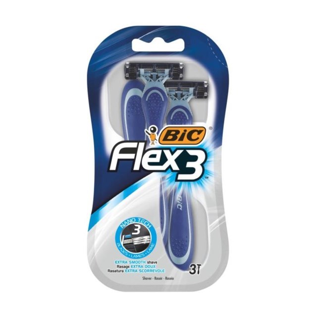 BIC Flex 3 Comfort rakhyvel 3 st - 1