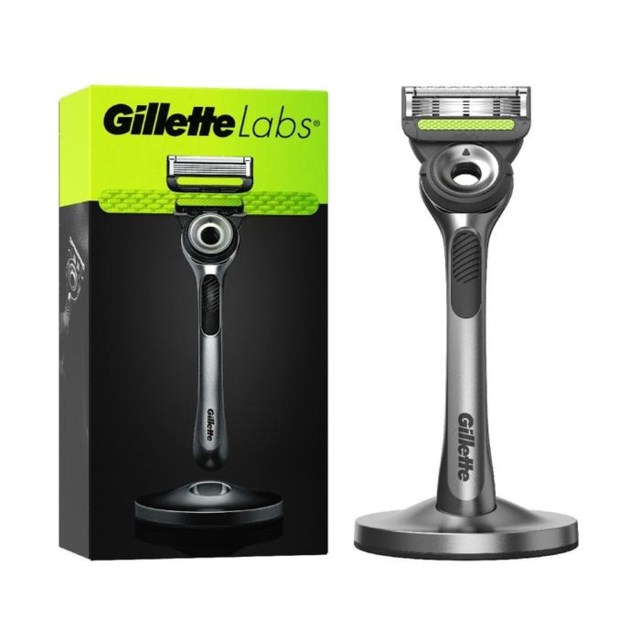 Gillette Labs rakhyvel med exfolieringsremsa och magnetiskt ställ - 1